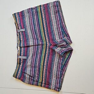 GAP CITY SHORT 6 SHORTS MULTI-COLORED POCKETS BELT LOOPS